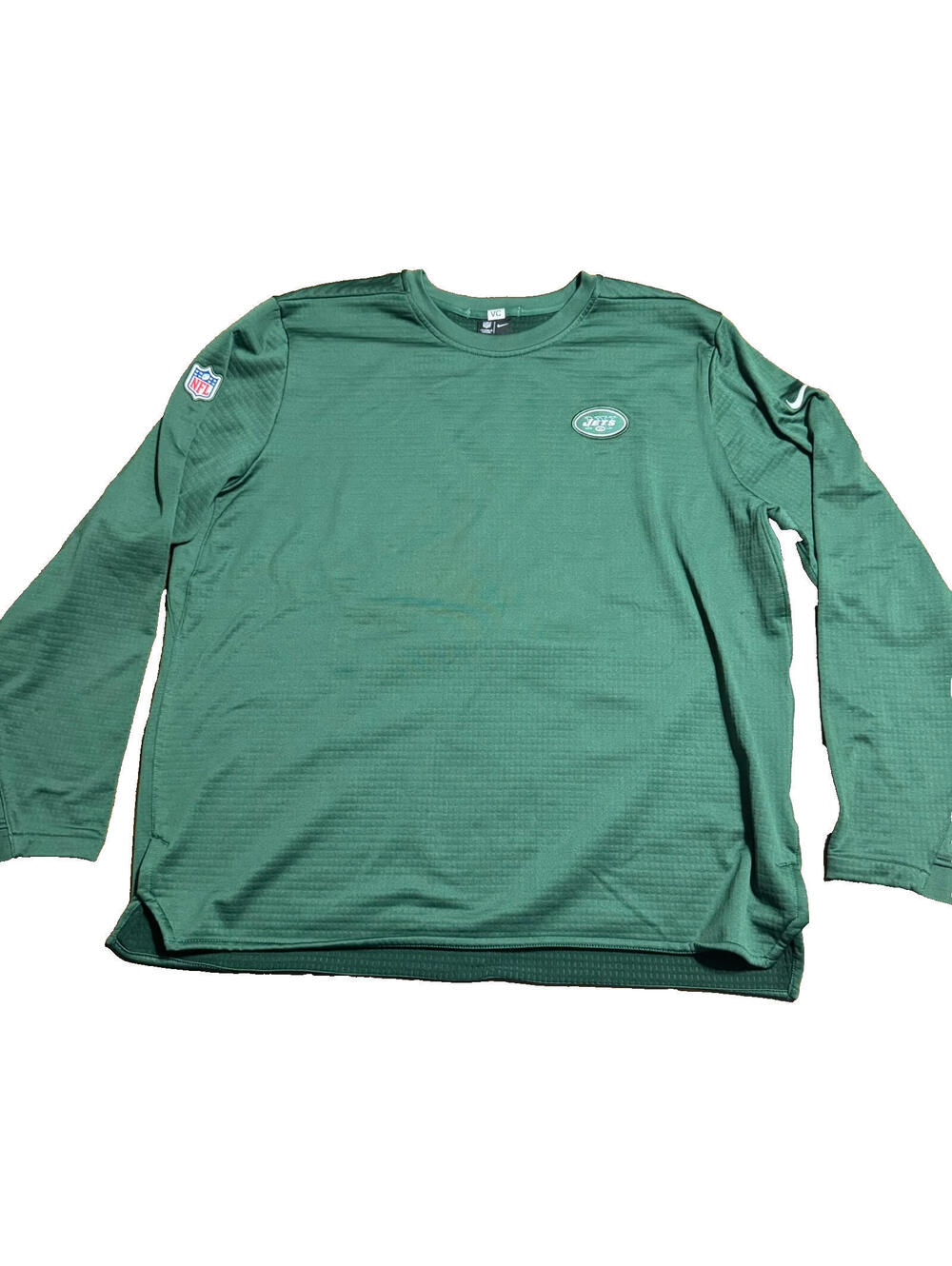 New York Jets Nike NFL On Field Team Issued Dri-Fit Long Sleeve Shirt Men's 3XL